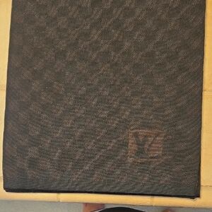 Louis Vuitton Dark Brown Checkered Scarf